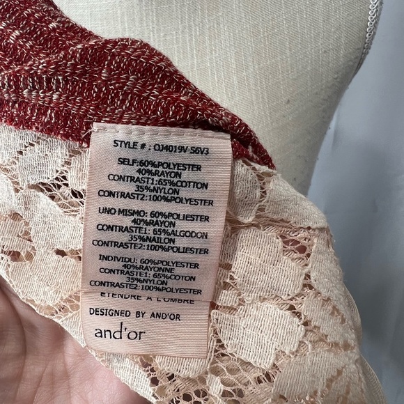 And’or Vogue size small button front blouse - Picture 10 of 11